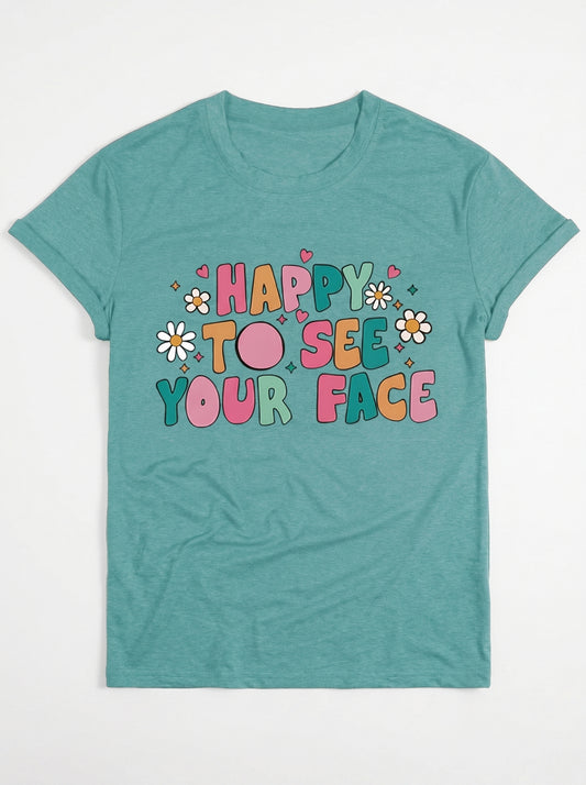 Happy Face Retro Tee